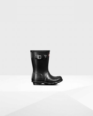 Galochas Hunter Original Little Pearlized Criança Pretas | 489697120