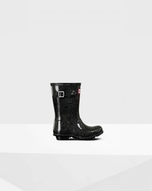Galochas Hunter Original Little Starcloud Criança Pretas | 574448048