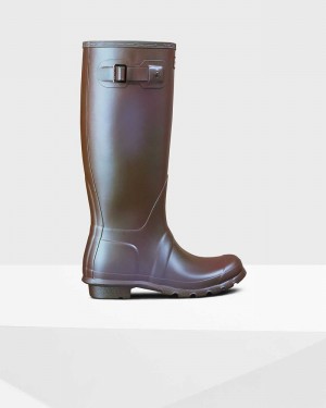 Galochas Hunter Original Nebula Tall Feminino Marrom | 2904781