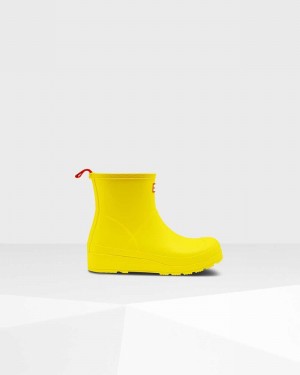 Galochas Hunter Original Play Short Mid-Calf Feminino Amarelas | 233041452