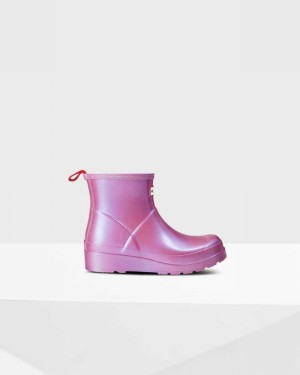Galochas Hunter Original Play Short Nebula Mid-Calf Feminino Roxo | 661032181