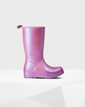 Galochas Hunter Original Play Tall Nebula Mid-Calf Feminino Roxo | 720580037