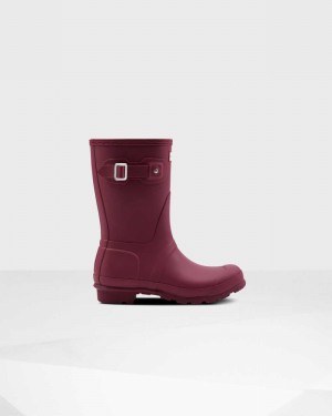 Galochas Hunter Original Short Mid-Calf Feminino Vermelhas | 700104290