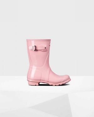 Galochas Hunter Original Short Mid-Calf Feminino Rosa | 243494908