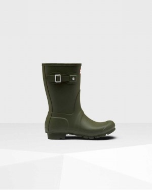 Galochas Hunter Original Short Mid-Calf Feminino Verde Oliva | 994771611