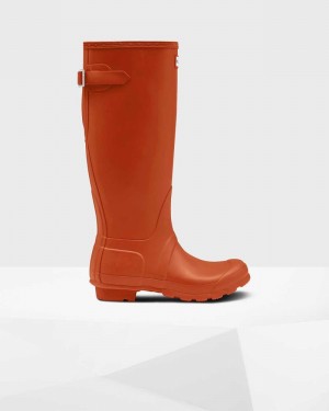 Galochas Hunter Original Tall Back Adjustable Feminino Vermelhas | 79143889