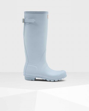 Galochas Hunter Original Tall Back Adjustable Feminino Cinzentas | 195000655