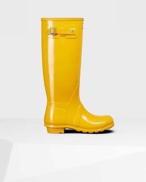 Galochas Hunter Original Tall Feminino Amarelas | 694876707