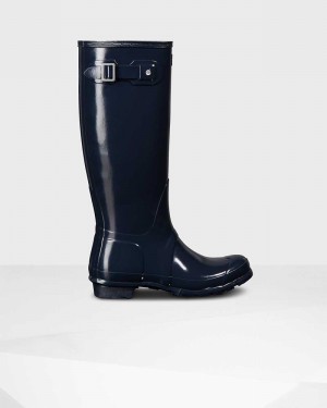 Galochas Hunter Original Tall Feminino Azul Marinho | 743424170