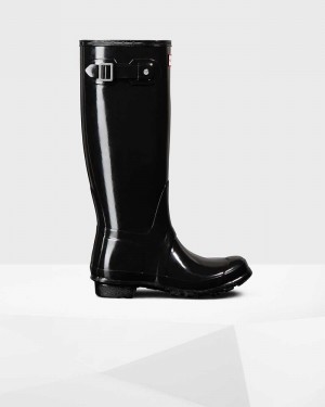 Galochas Hunter Original Tall Feminino Pretas | 687995227
