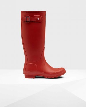 Galochas Hunter Original Tall Feminino Vermelhas | 973268901