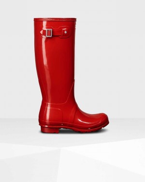 Galochas Hunter Original Tall Feminino Vermelhas | 868116009