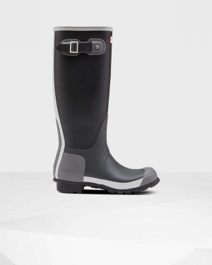 Galochas Hunter Original Tall Inside Out Feminino Pretas | 591845206