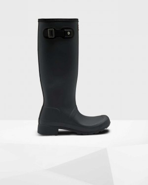 Galochas Hunter Original Tour Foldable Tall Feminino Pretas | 834025459
