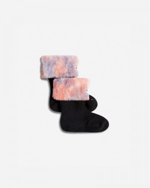 Meias Hunter Faux Fur Boot Criança Pretas | 390898685
