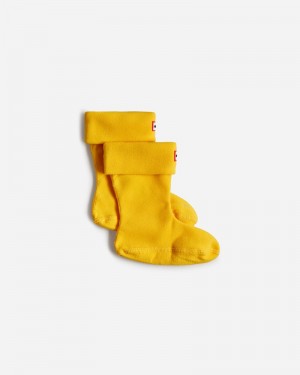 Meias Hunter Recycled Fleece Cuff Boot Criança Amarelas | 720495875