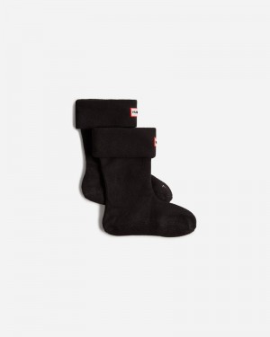 Meias Hunter Recycled Fleece Cuff Boot Criança Pretas | 885576867