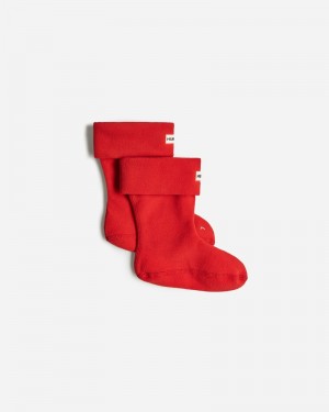 Meias Hunter Recycled Fleece Cuff Boot Criança Vermelhas | 214222060