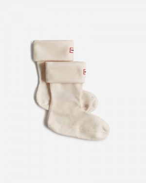 Meias Hunter Recycled Fleece Cuff Short Boot Masculino Branco | 210030226