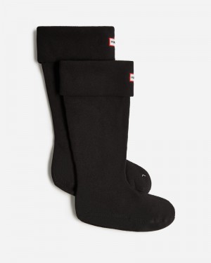 Meias Hunter Recycled Fleece Cuff Tall Boot Masculino Pretas | 168932164