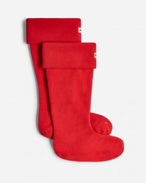 Meias Hunter Recycled Fleece Cuff Tall Boot Masculino Vermelhas | 425062726