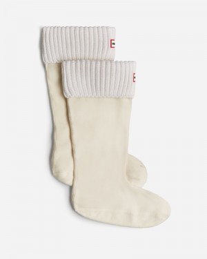 Meias Hunter Recycled Half Cardigan Cuff Tall Boot Masculino Branco | 369901686