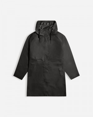 Parka Hunter Play Vinyl Waterproof Feminino Pretas | 750118264