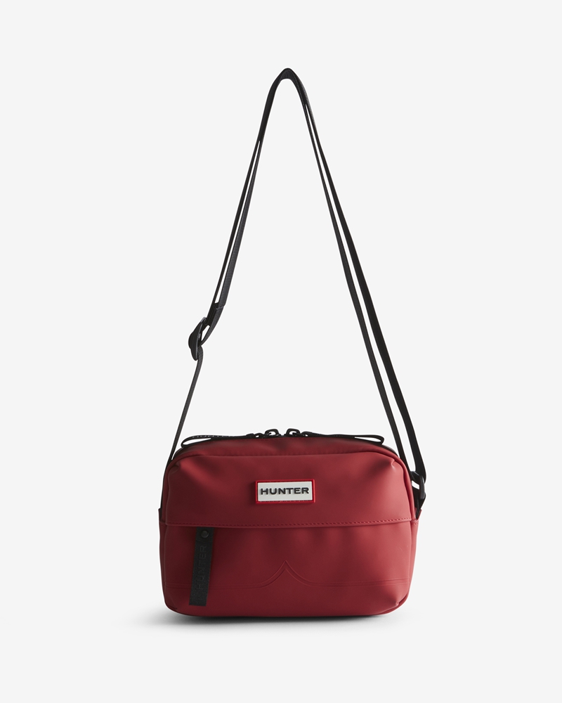 Bolsas Crossbody Hunter Rubberised Mini Feminino Vermelhas | 104493486