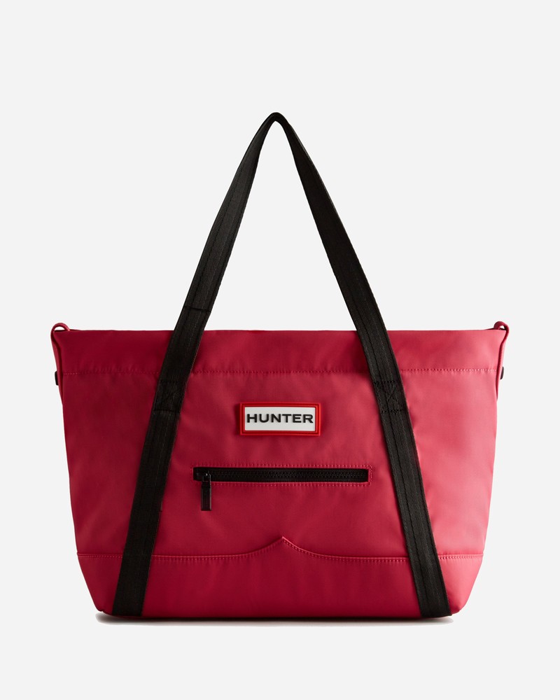 Bolsas Tote Hunter Nylon Midi Topclip Feminino Vermelhas | 694743969