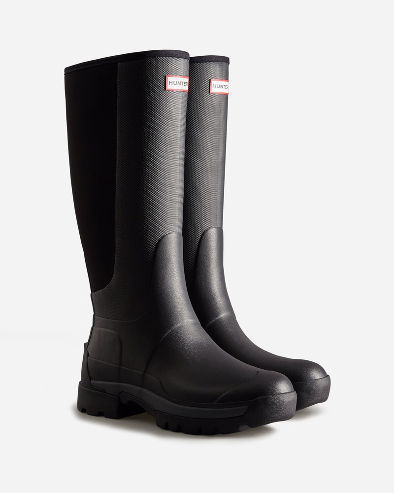 Botas Altas Hunter Balmoral Neoprene Hybrid Masculino Pretas | 645216728