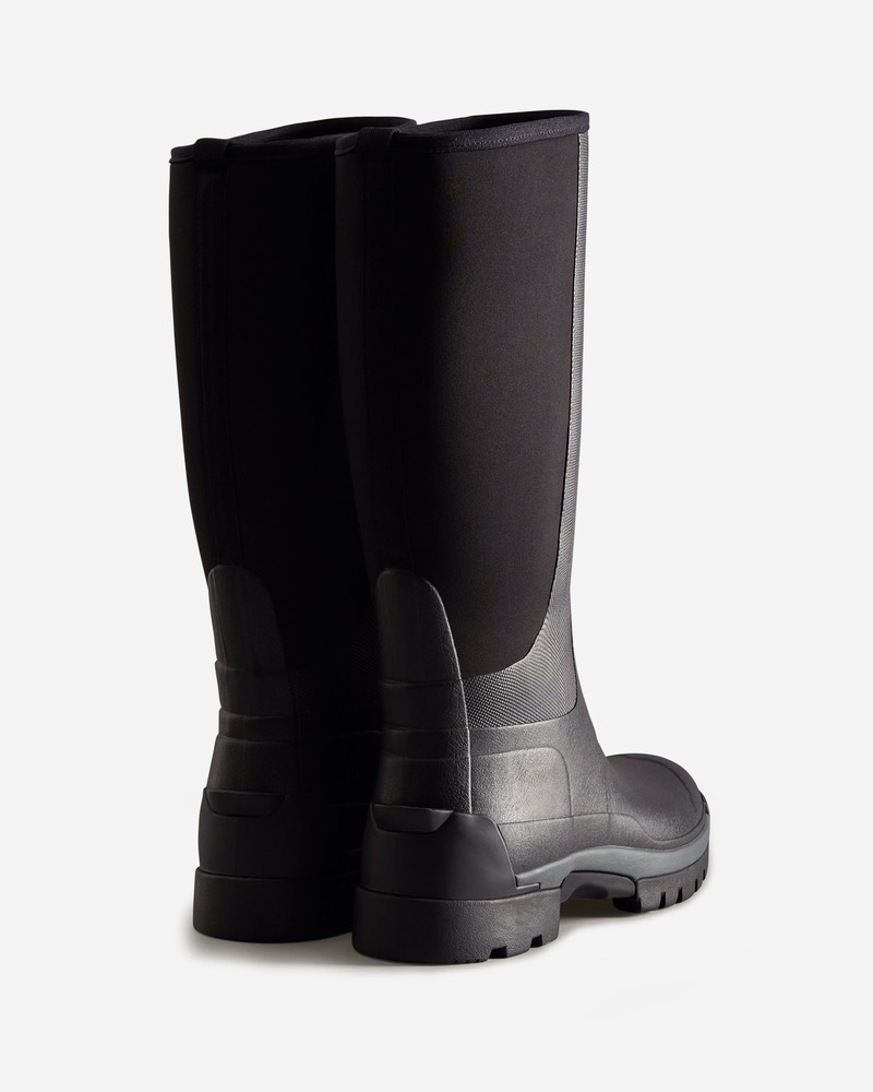 Botas Altas Hunter Balmoral Neoprene Hybrid Masculino Pretas | 645216728