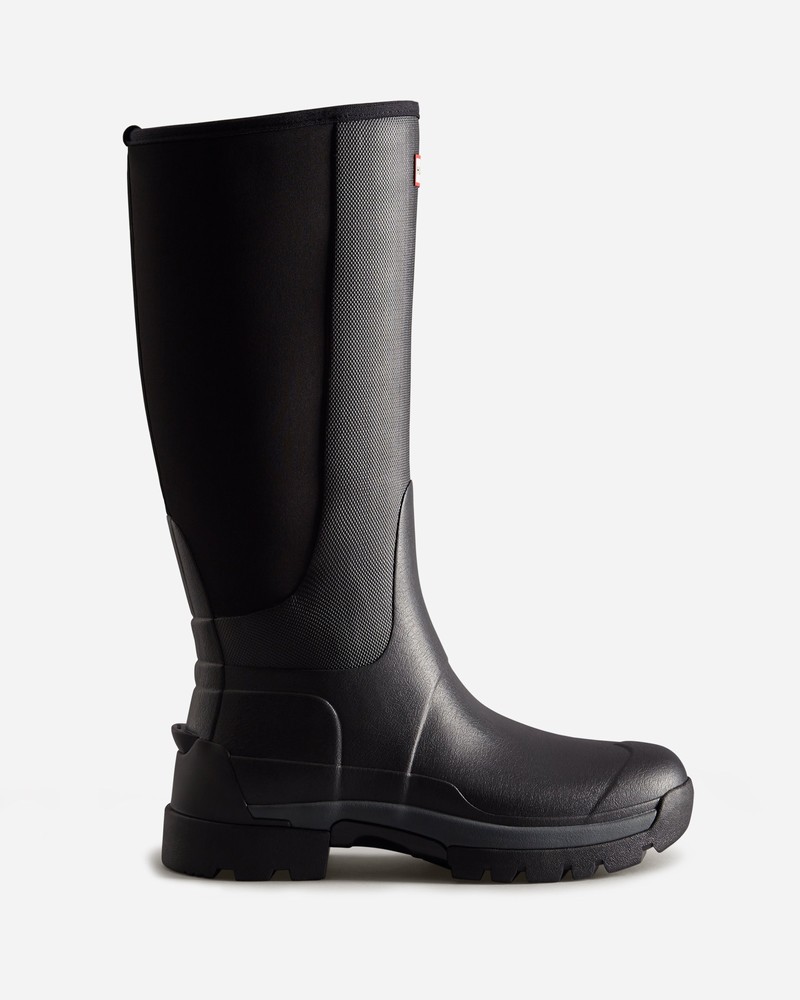 Botas Altas Hunter Balmoral Neoprene Hybrid Masculino Pretas | 645216728