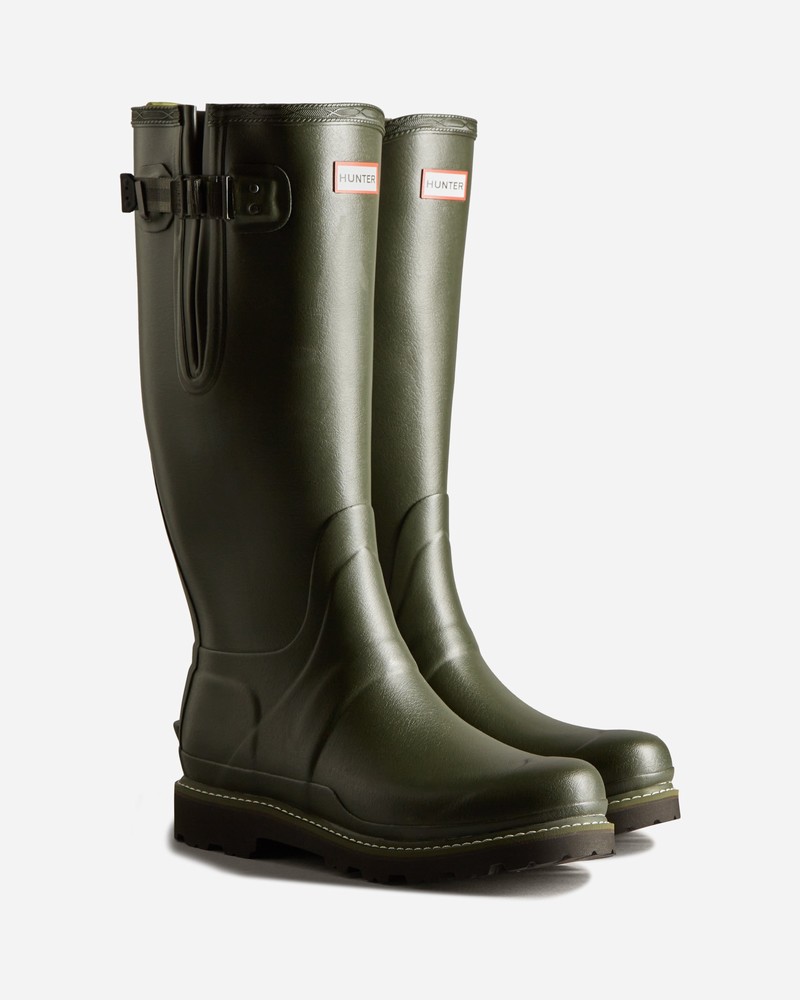 Botas Altas Hunter Balmoral Side Adjustable Commando Sole Masculino Verdes | 554125546