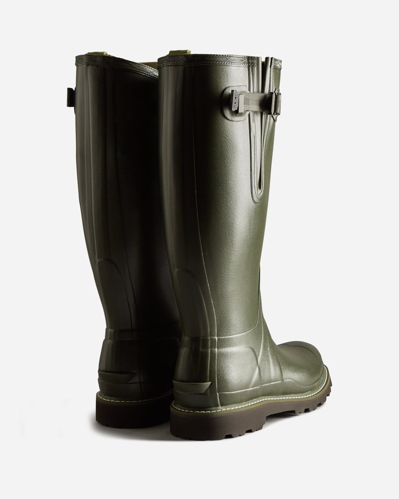 Botas Altas Hunter Balmoral Side Adjustable Commando Sole Masculino Verdes | 554125546