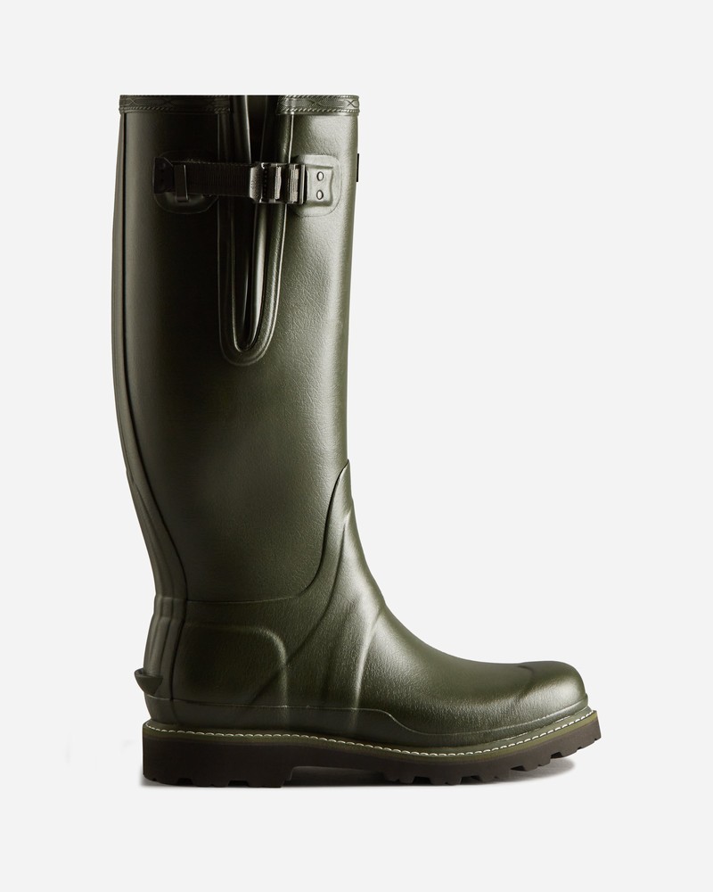 Botas Altas Hunter Balmoral Side Adjustable Commando Sole Masculino Verdes | 554125546