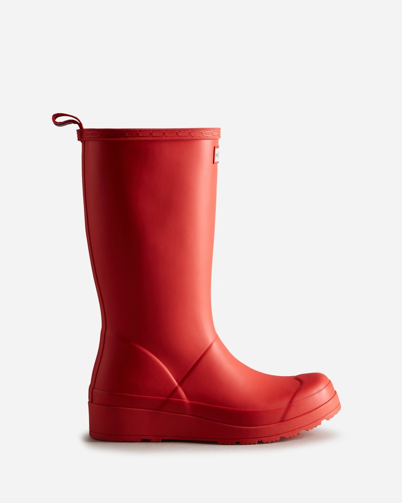 Botas Altas Hunter Play Feminino Vermelhas | 336354909