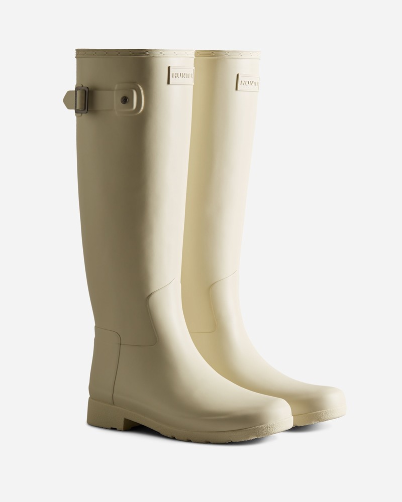 Botas Altas Hunter Refined Feminino Bege | 145619553