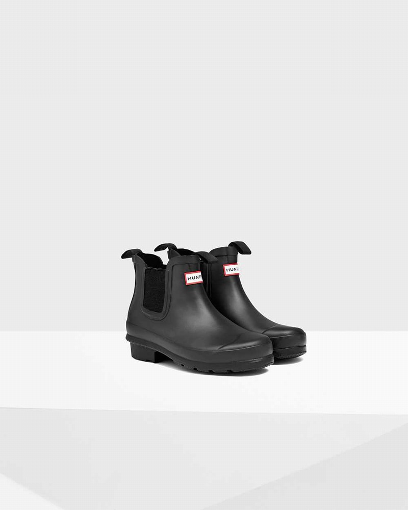 Botas Chelsea Hunter Original Big Criança Pretas | 250715321