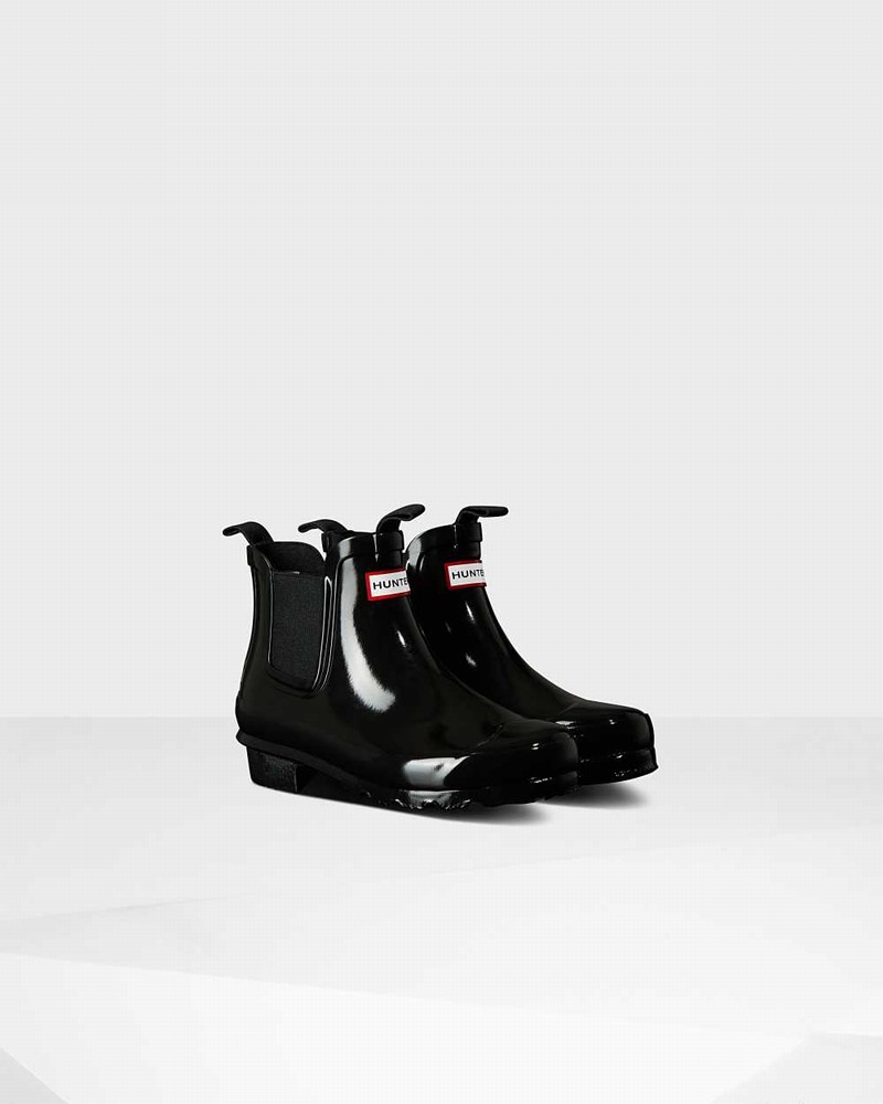 Botas Chelsea Hunter Original Big Criança Pretas | 410968745