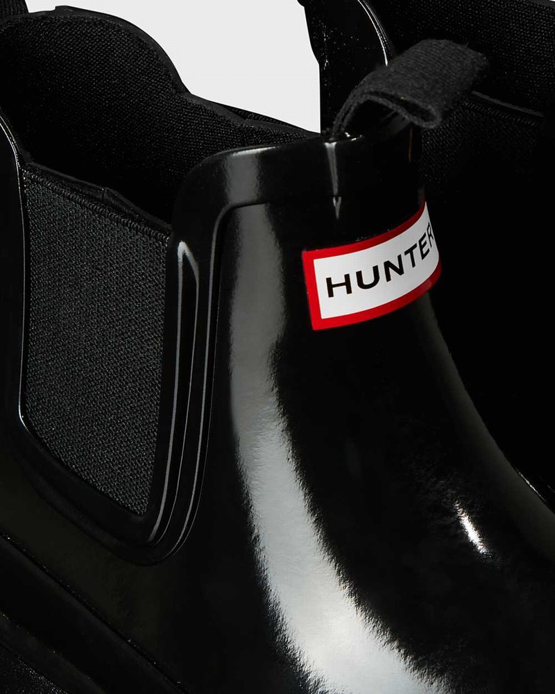 Botas Chelsea Hunter Original Big Criança Pretas | 410968745
