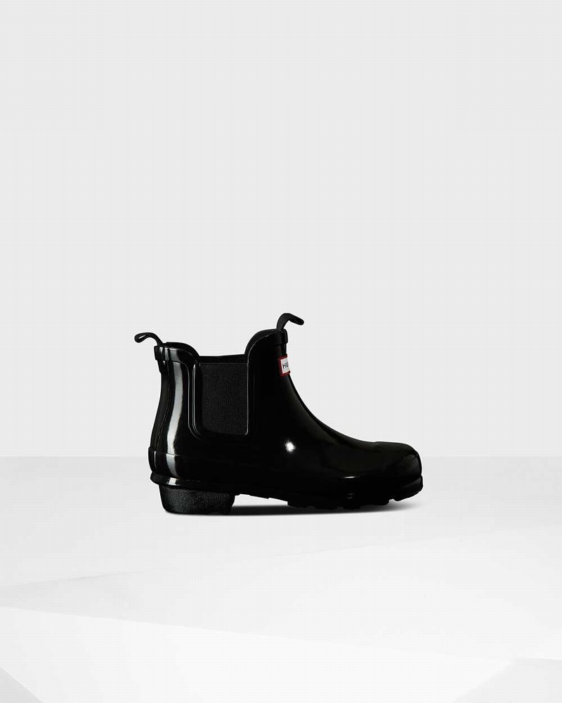 Botas Chelsea Hunter Original Big Criança Pretas | 410968745