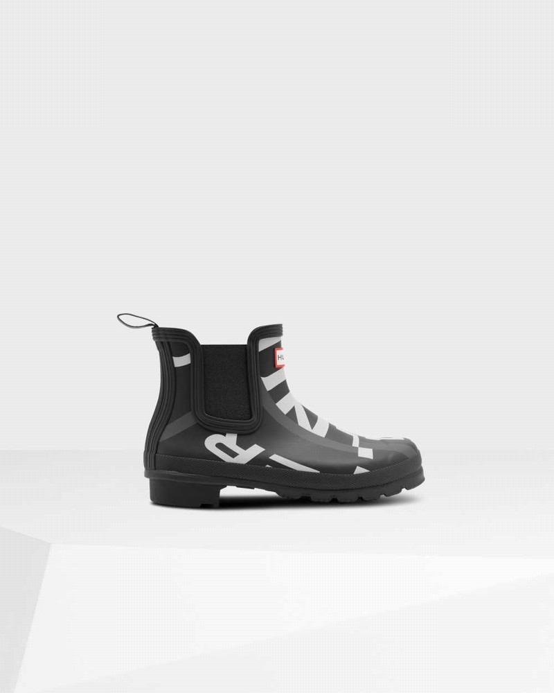 Botas Chelsea Hunter Original Exploded Logo Feminino Pretas | 405785189