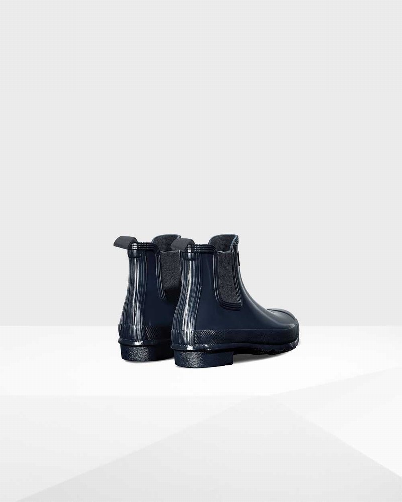 Botas Chelsea Hunter Original Feminino Azul Marinho | 806341838