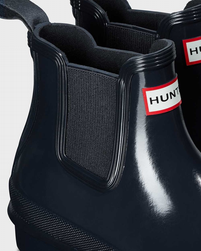Botas Chelsea Hunter Original Feminino Azul Marinho | 806341838