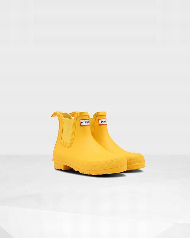 Botas Chelsea Hunter Original Feminino Amarelas | 180647066