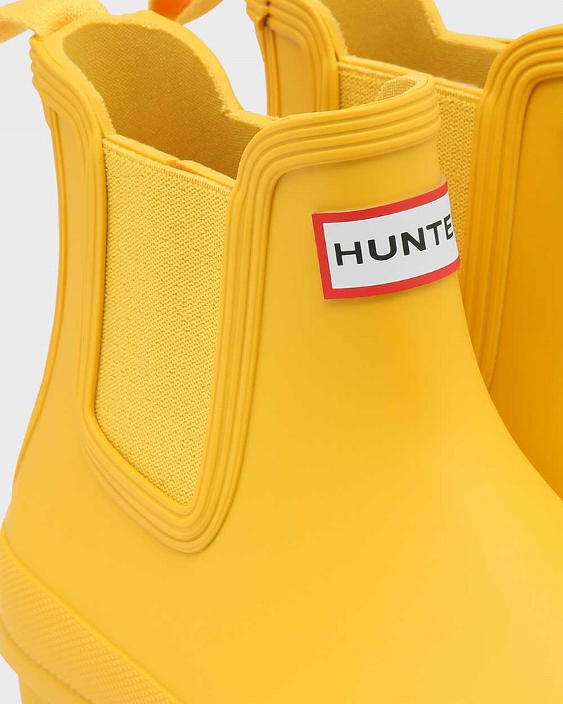 Botas Chelsea Hunter Original Feminino Amarelas | 180647066