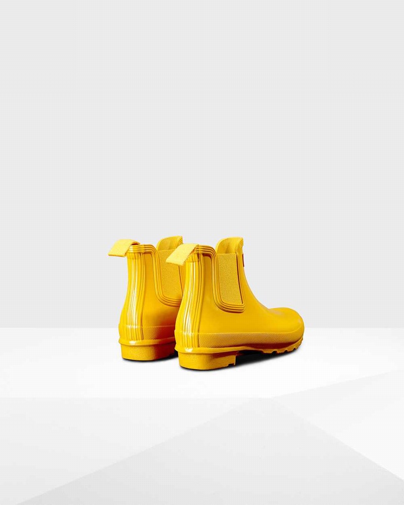 Botas Chelsea Hunter Original Feminino Amarelas | 786803598