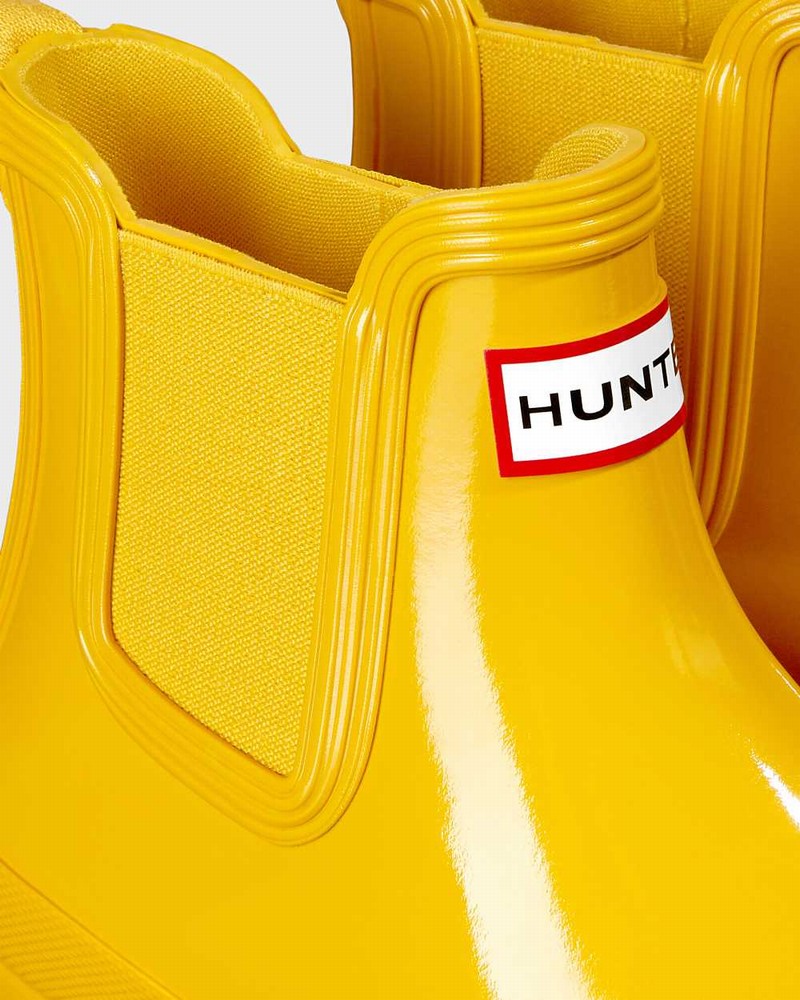 Botas Chelsea Hunter Original Feminino Amarelas | 786803598