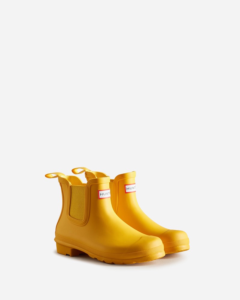 Botas Chelsea Hunter Original Feminino Amarelas | 784817310