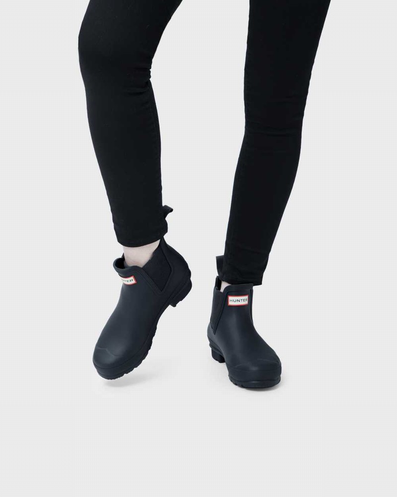 Botas Chelsea Hunter Original Feminino Azul Marinho | 560160951